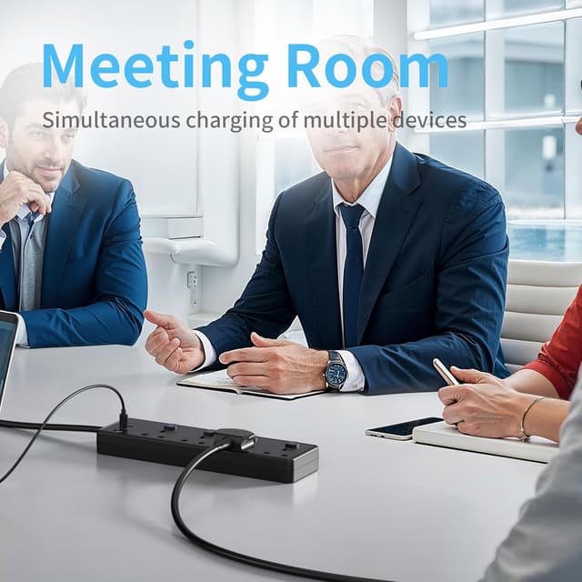 Thumbnail 5 de Extension Lead 4-Way with 30W USB, 2m 🪫