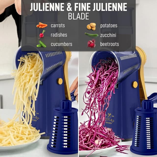 Thumbnail 5 de Zulay Kitchen Rotary Cheese Grater 5 🧀