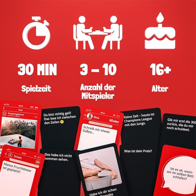 Detalle de Dreister UNVERSCHÄMT Kartenspiel 480 Karten 🎲