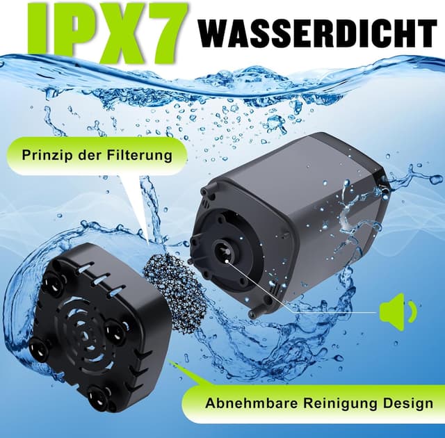 Detalle 2 de Spopal Camping-Dusche tragbar (6.000 mAh) mit Pumpe & Temperaturanzeige – Outdoor-Set für Garten, Strand & Reisen