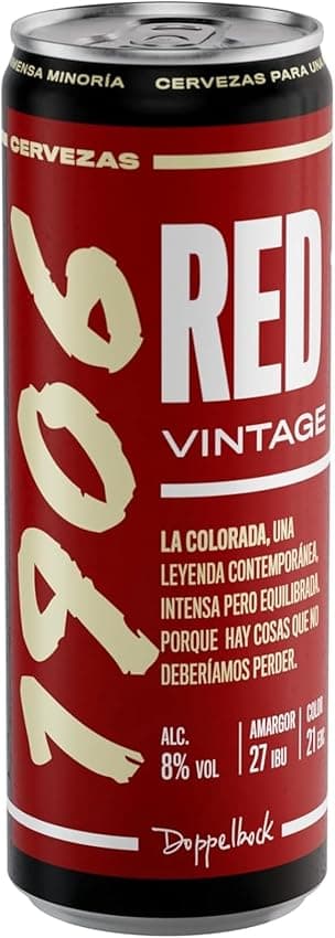 Thumbnail 1 de 1906 Red Vintage - Cerveza Lager Extra, Pack de 24 Latas 🍺