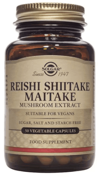 Imagen de Solgar Reishi, Shiitake y Maitake - 50 Cápsulas 🍄 en OfertitasTOP