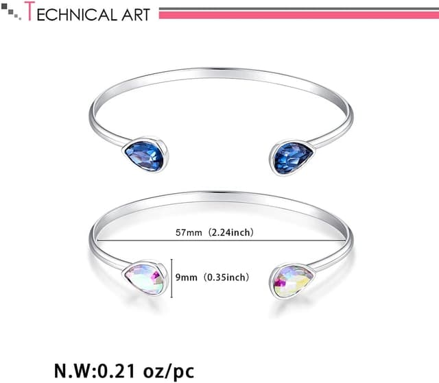 Detalle 2 de LILIE&WHITE Gold Armreif für Damen – elegantes, nicht-verfärbendes 2er-Set mit hypoallergenem Tragekomfort