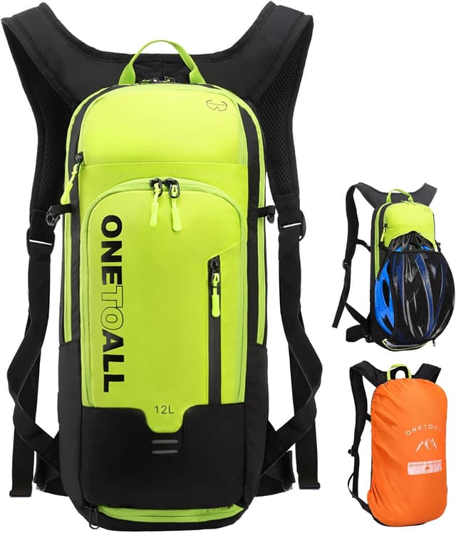 Detalle de Local Lion Fahrradrucksack 12L wasserdicht für Damen – Wanderrucksack & Skirucksack mit Regenschutz