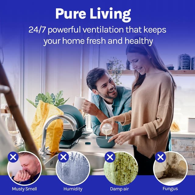 Detalle 2 de Devola DVILF100T 100mm Inline Mixed Flow Extractor Fan with Timer (4 inch) – made in Britain