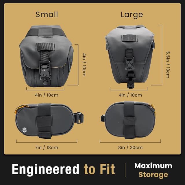 Detalle 2 de Lumiere & Co. Maximus magnetic saddle bag 8″