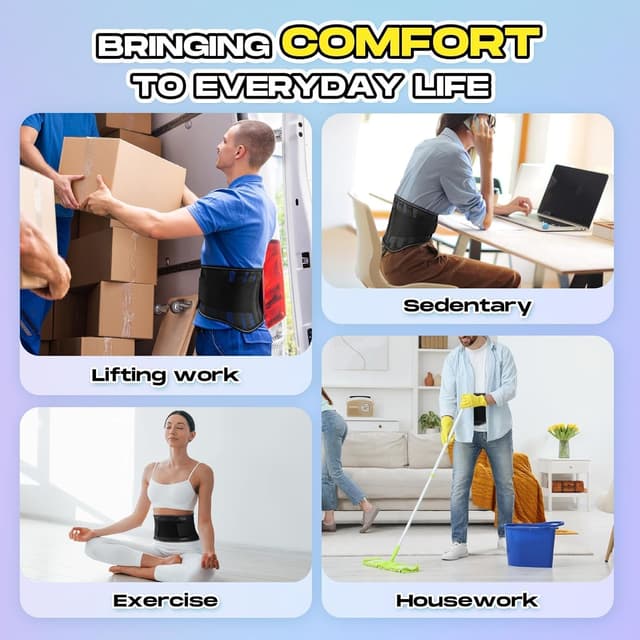 Thumbnail 4 de GlasFlength Faja Lumbar 4 varillas ajuste cómodo