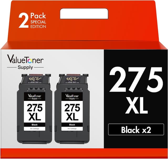 Detalle de PG-275XL Black Ink Cartridge 2-Pack (PG-275XL) for Canon 275 High Yield