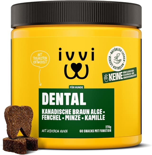 Detalle de ivvi Dental Zahnhygiene-Snacks 60 Stück
