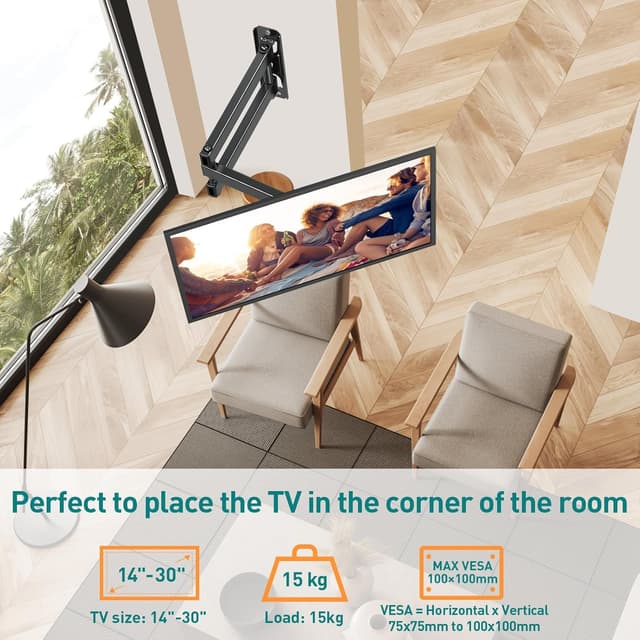 Detalle 2 de ELIVED universal TV mount for 14–30in TVs