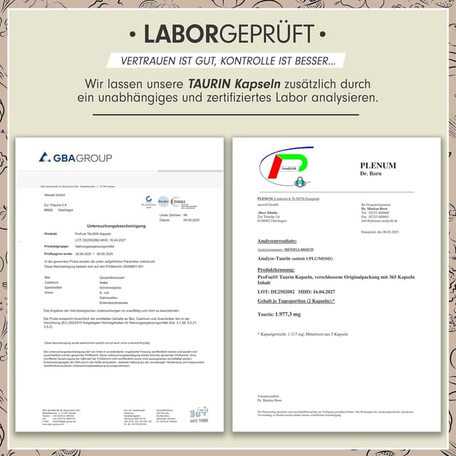 Thumbnail 4 de TAURIN Kapseln 365x hochdosiert 2000 mg