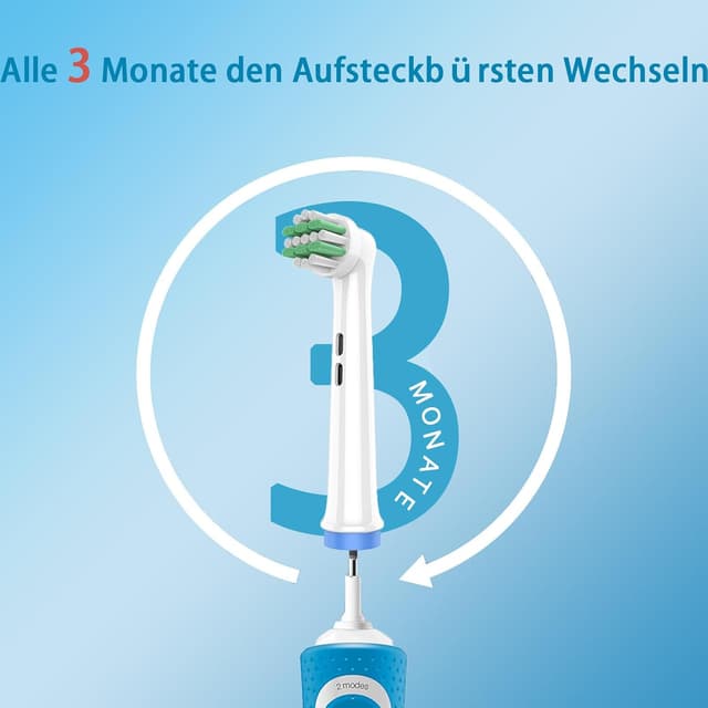 Detalle de Kinder Aufsteckbürsten für Braun Oral-B Pro Junior & mehr – 8 Stück, weiche Borsten
