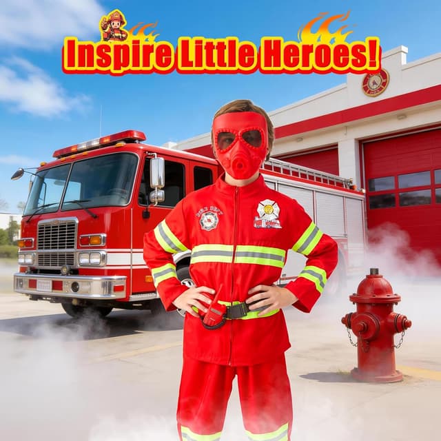 Thumbnail 1 de Lozzzyo DĂ©guisement Pompier Enfant đźŽ