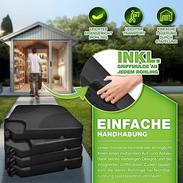 Thumbnail 6 de tillvex Sonnenschirmständer 60 L / 80 kg