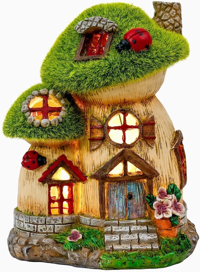 Detalle de TERESA'S COLLECTIONS Solar Fairy House 16.8cm