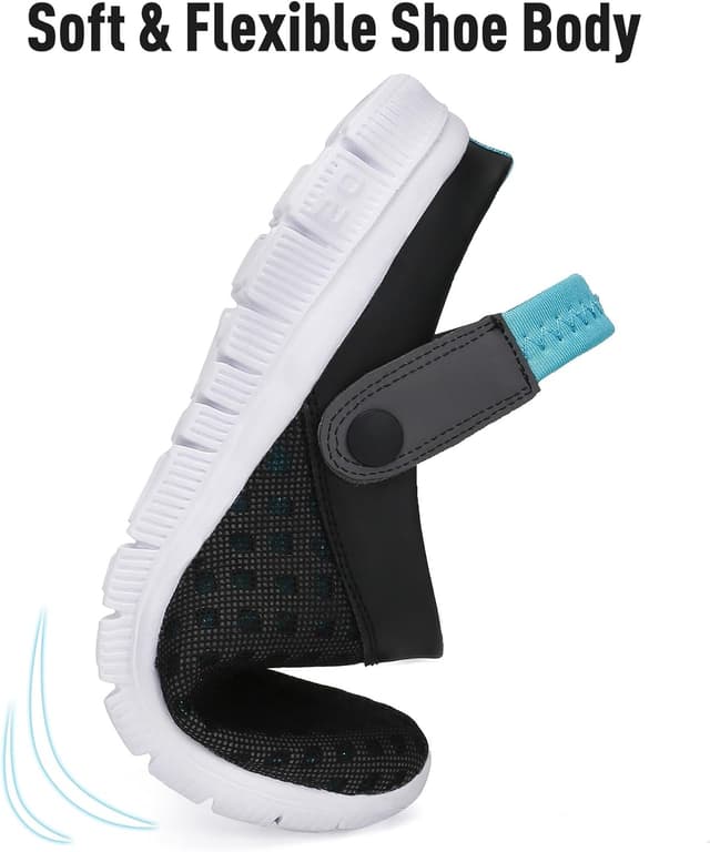 Detalle de SAGUARO Sommer Clogs & Badeschlappen aus Mesh – rutschfeste Pantolette, Gr. 36–48