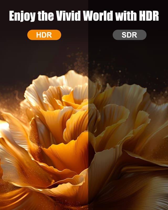 Detalle de TEFLOTY 4K HDMI-Kabel 12 m (HDMI 2.0, 18 Gbps) für 4K@60 Hz mit Ethernet/Audio-Rückkanal