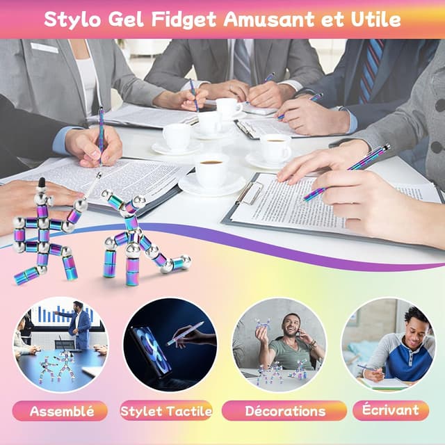 Detalle 2 de Stylos anti-stress amusants CDDFUNGO pour adolescentes