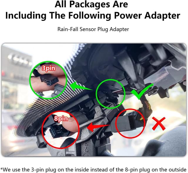 Detalle de mangoal MANGOAL 4K+1080P Dash Cam Auto anteriore/posteriore su misura per Audi (Modello B, nero) con WiFi e sensore G