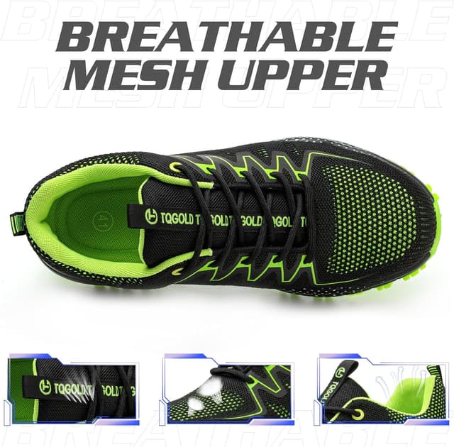 Detalle 2 de TQGOLD Scarpe antinfortunistiche unisex con punta in acciaio e suola resistente alle perforazioni