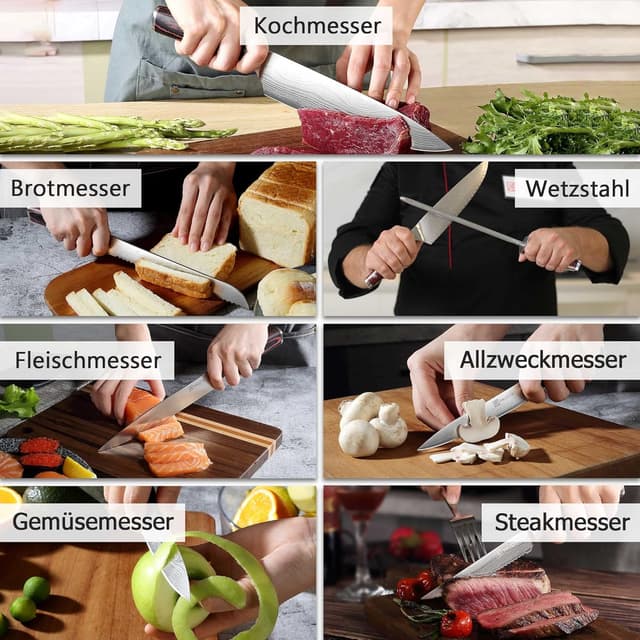 Thumbnail 6 de Juego de cuchillos PAUDIN de 14 piezas para cocina 🍽