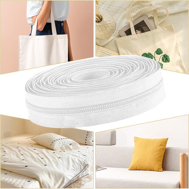 Detalle de TAIANJI Nylon Coil Zipper 10m roll