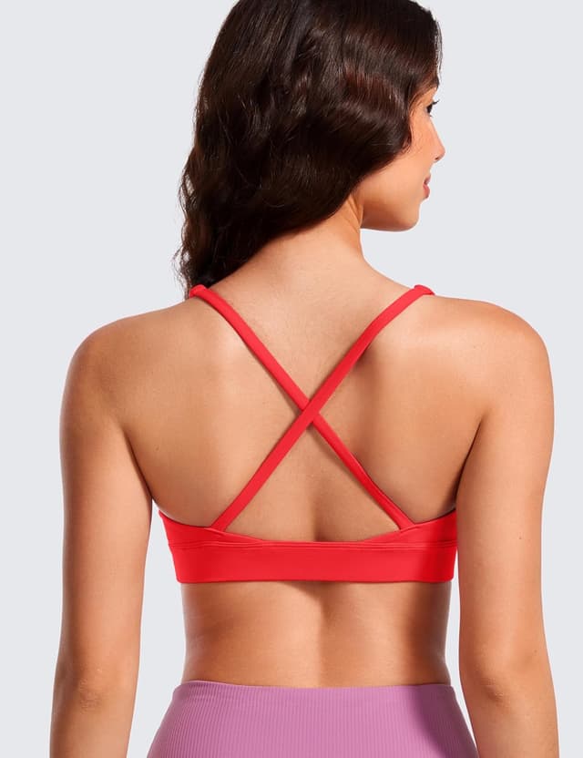 Detalle de CRZ YOGA Butterluxe Profondo Scollo a V reggiseno sport imbottito con incrocio sul retro