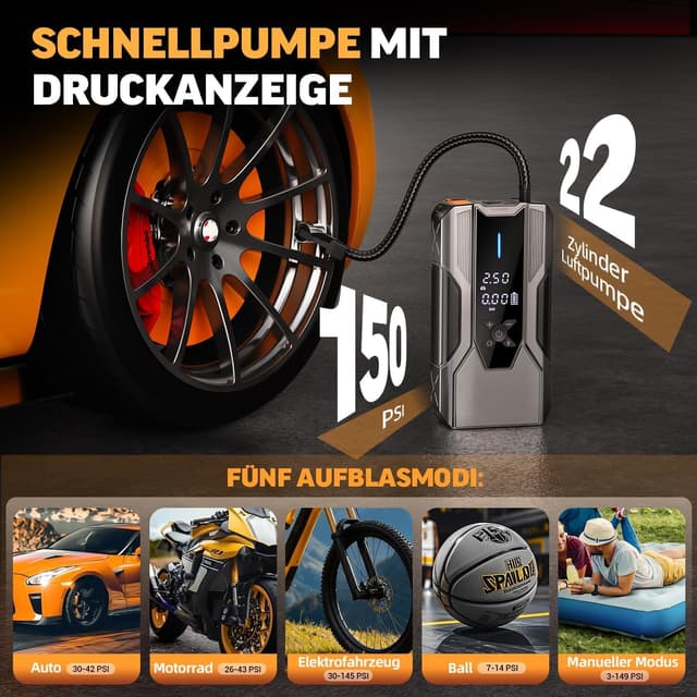 Detalle de FNITAER Starthilfe Powerbank 8000A