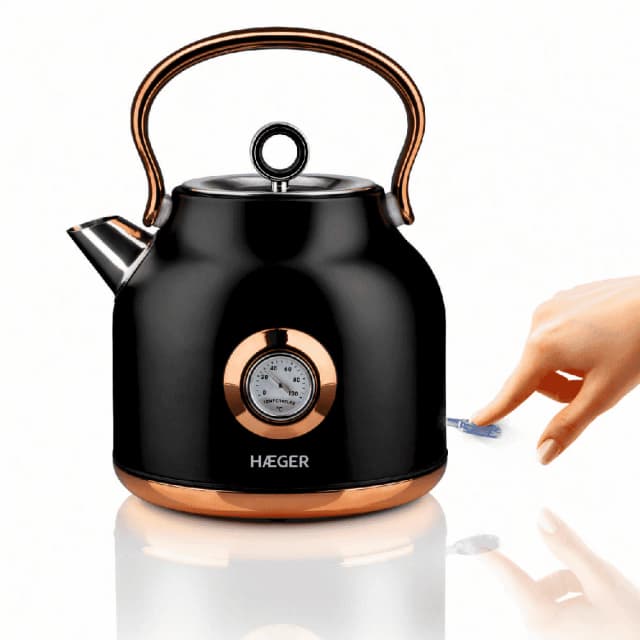 Detalle 2 de Haeger Art deco Black 2200W hervidor