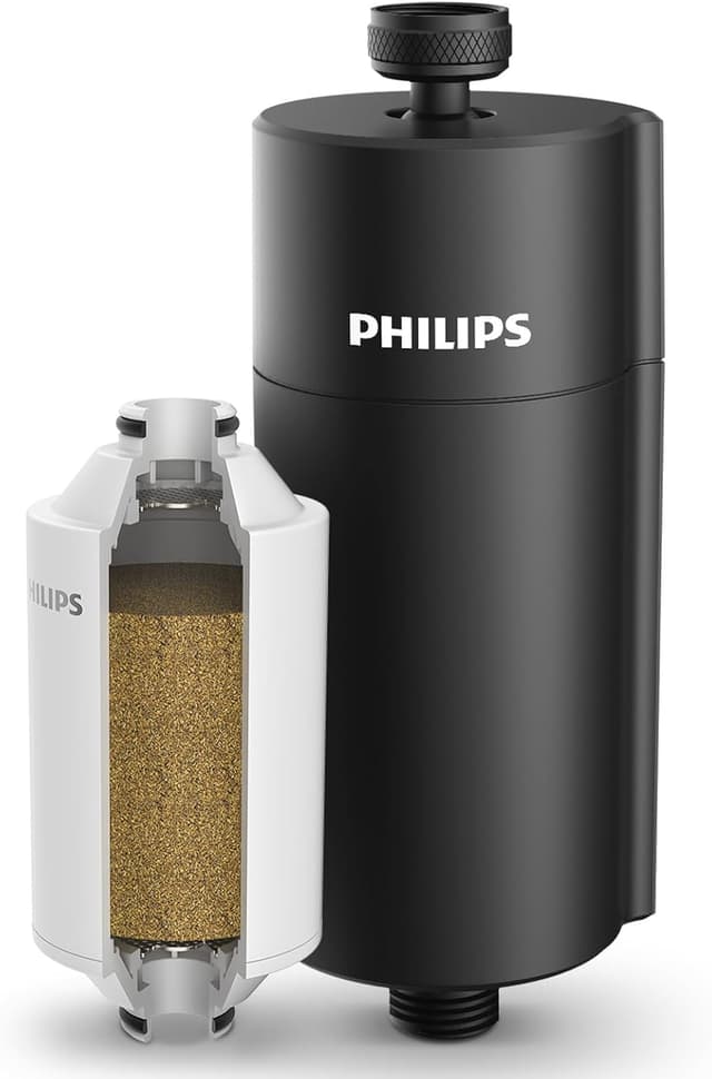 Detalle de Philips Shower Filter AWP1775BK/37 (NSF Certified) Double-Mesh Water Softener for Hard Water