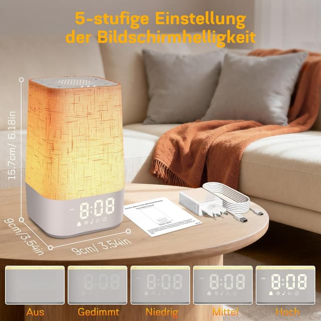 Detalle 2 de MILFECH Tageslichtwecker 60 Minuten Sonnenaufgang