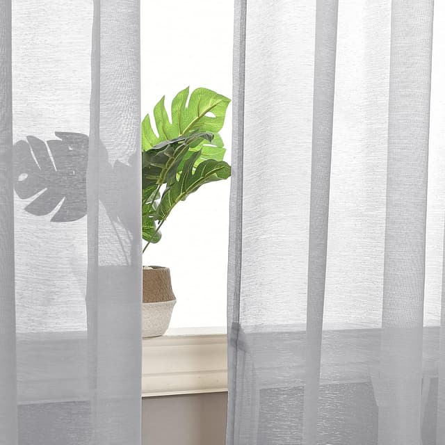 Detalle 2 de DWCN Voilages à œillets 140x260 cm