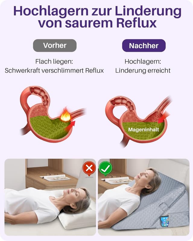 Thumbnail 3 de Kekoy Verstellbares Keilkissen 23/30,5 cm