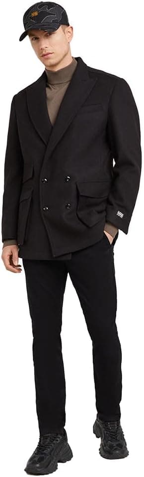 Detalle de G-Star Men’s Skinny Chino: zip & button chino trousers with pocket detail