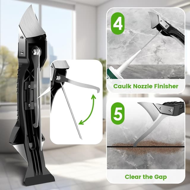 Thumbnail 4 de Caulking Tool 5 in 1 silicone caulking kit with 6 pads 🛠