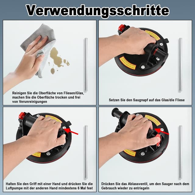 Thumbnail 3 de Philtool Glassauger 2er-Set 8" Saugheber