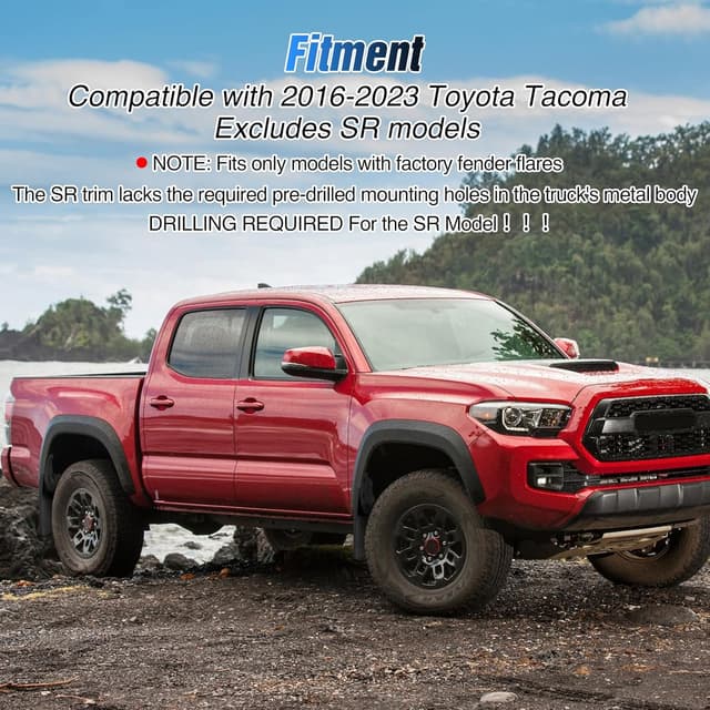 Thumbnail 4 de Nilight Mud Flaps for Toyota Tacoma 2016-2023