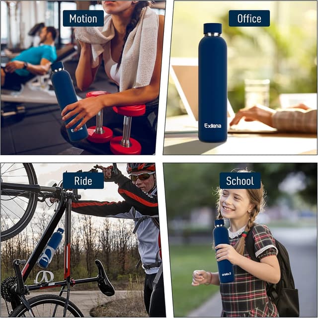 Thumbnail 6 de Exllena 750ml Insulated Bottle with Clip