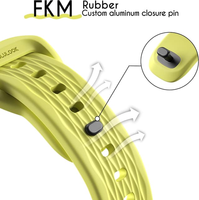 Thumbnail 2 de LULULOOK Correa FKM para Apple Watch 49mm