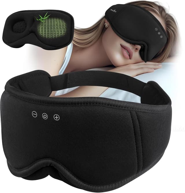 Detalle de MUSICOZY Bluetooth Schlafmaske mit Kopfhörern