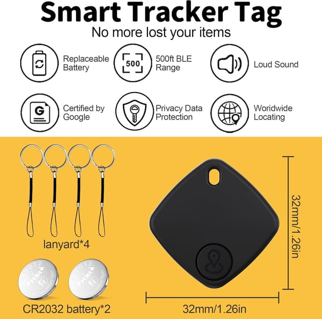 Detalle 2 de FUYAOSC Air Tracker Android, 4 tracker Bluetooth