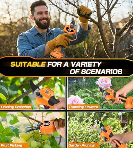 Thumbnail 6 de Tijeras eléctricas de poda Sk7 800W con LCD y batería