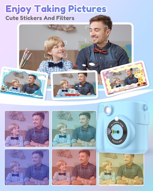 Detalle 2 de Instant Print Kids Camera 1080P, 32GB