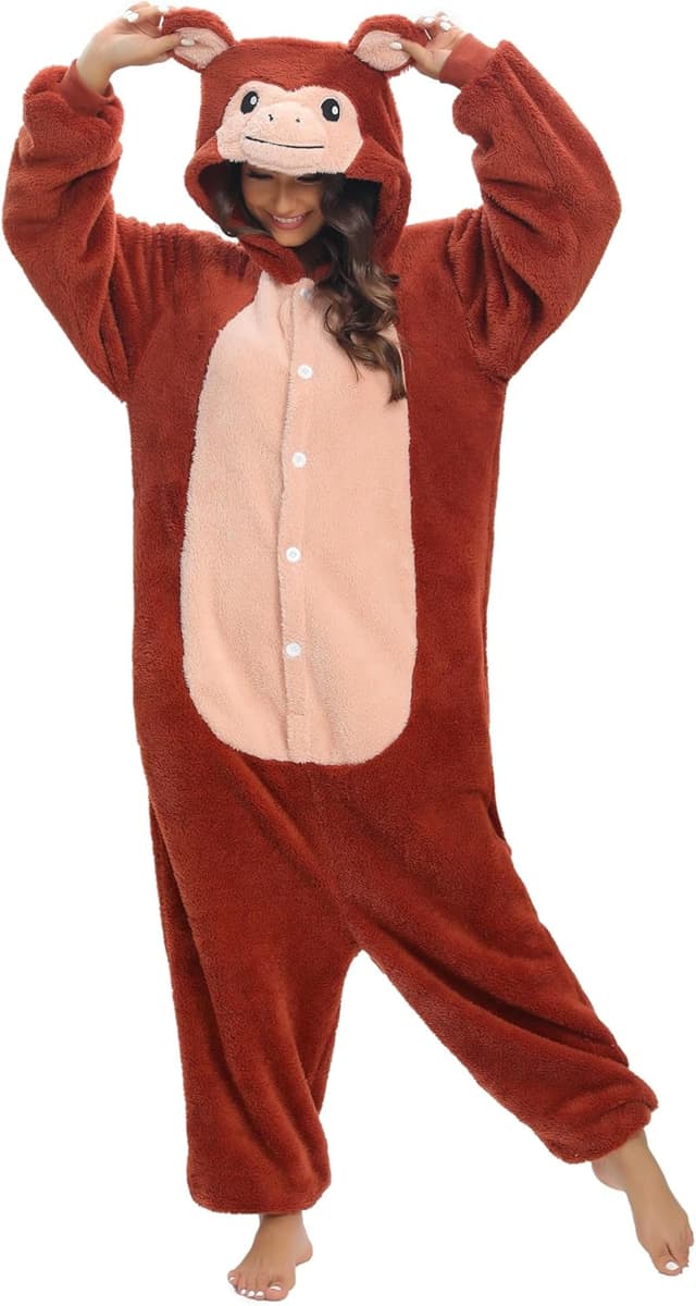 Thumbnail 6 de chuangminghangqi Tier-Einteiler mit Knopf Erwachsene