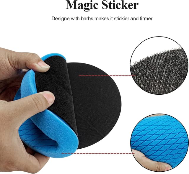 Detalle de 7" Autolock buffing polishing pads set