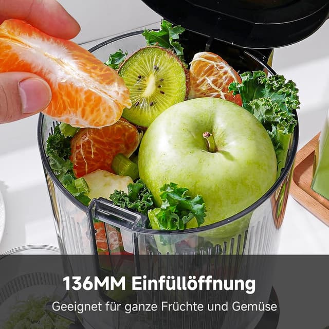 Detalle 2 de AMZCHEF Entsafter Slow Juicer 136 mm