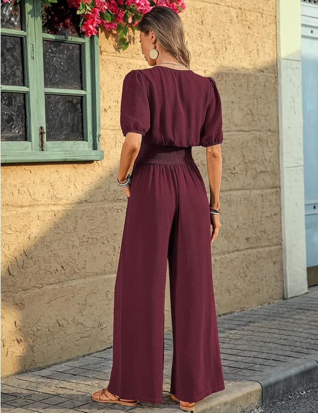 Thumbnail 2 de LOOKBOHO Womens Jumpsuits V‑Neck 2026 👗