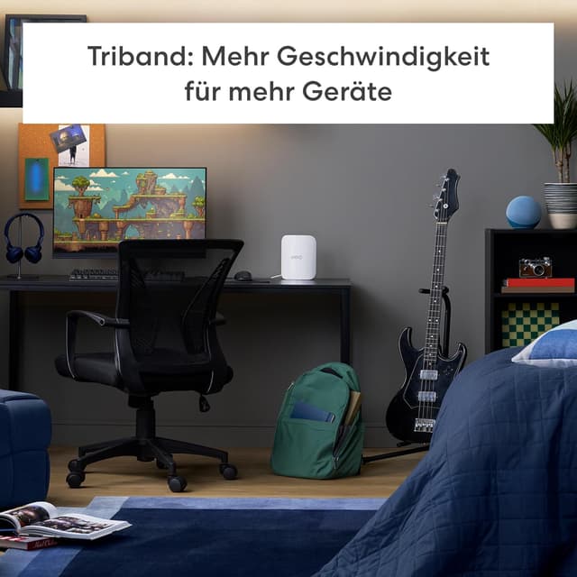 Detalle de Amazon eero Pro 7 Mesh-WLAN-Router (neueste Version) – Dual-Pack für WLAN bis 380 m², bis 5 Gbit/s