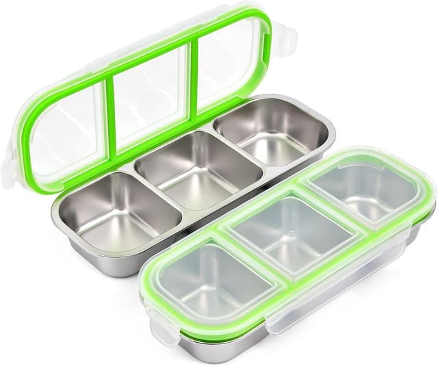Imagen de UPTRUST 3-Compartment Stainless Snack Box 3️⃣ 🍱 en OfertitasTOP