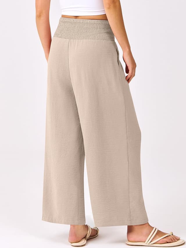 Detalle 2 de ANRABESS Womens Wide Leg Palazzo Pants 7 Sizes